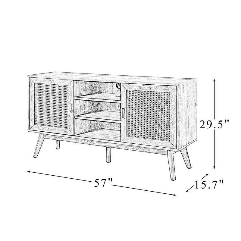 Scylla TV Stand for TVs up to 65" with Two Doors - Urban Living Furniture (Los Angeles, CA)