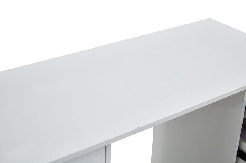 Home Office Computer Desk Table with Drawers White 41.73‘’L 17.72''W 31.5''H - Urban Living Furniture (Los Angeles, CA)