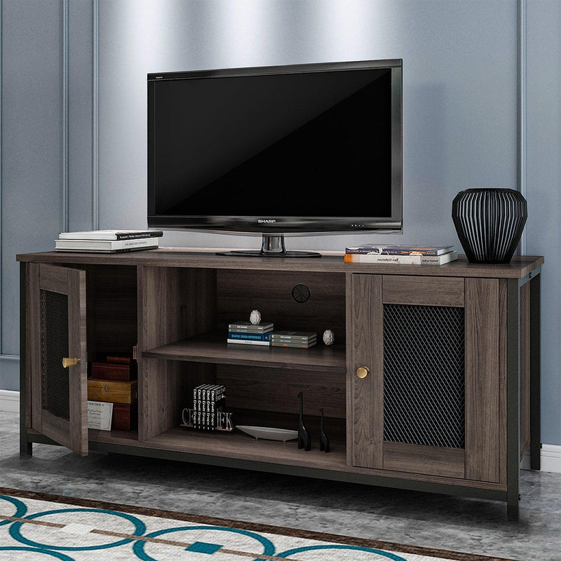 TV Stand for 45 Inches TV, Industrial TV Stand withStorage Shelf, Cable Management, Cabinets, Entertainment Center  for Home, Living Room, Office - Urban Living Furniture (Los Angeles, CA)