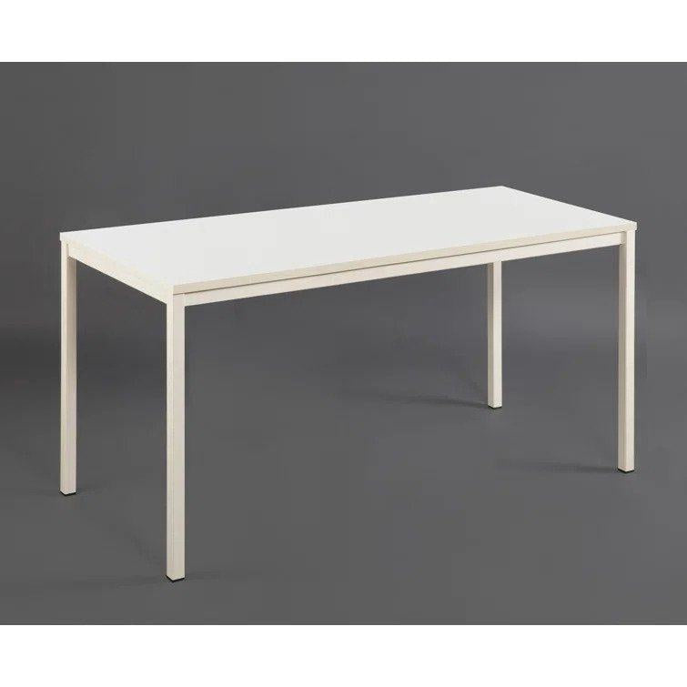 Harry Contemporary Wood and Metal Computer Desk in Ivory - Urban Living Furniture (Los Angeles, CA)