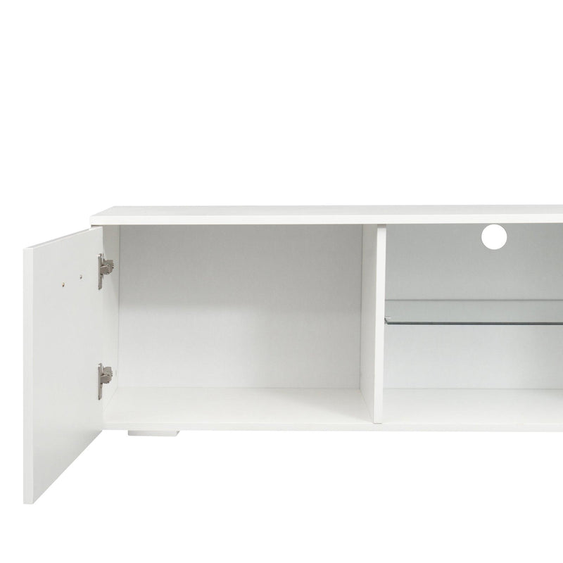 TV cabinet with LED light, white TV cabinet - Urban Living Furniture (Los Angeles, CA)