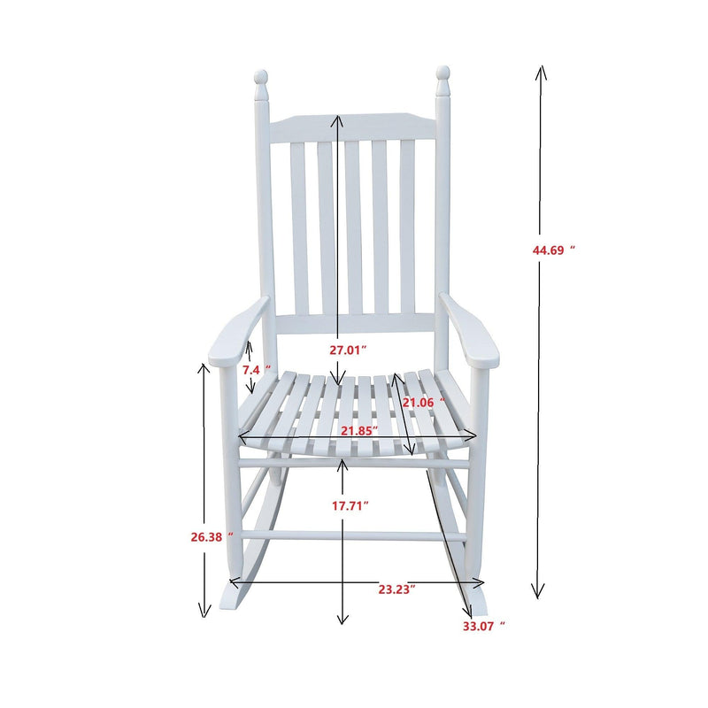 wooden porch rocker chair  WHITE - Urban Living Furniture (Los Angeles, CA)