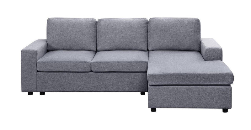 Newlyn Light Gray Linen Reversible Sectional Sofa Chaise - Urban Living Furniture (Los Angeles, CA)