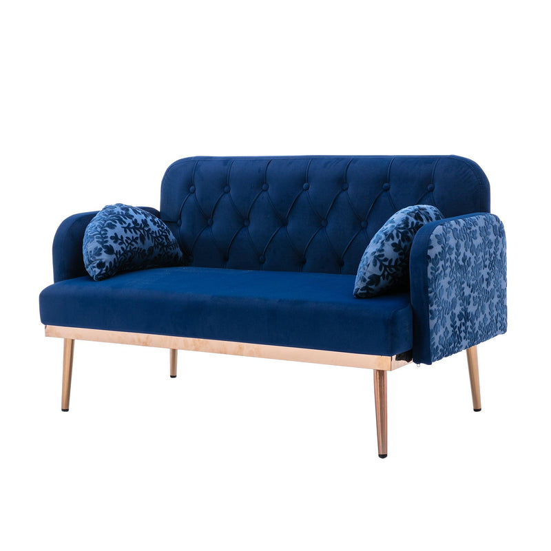 Velvet  Sofa , Accent sofa .loveseat sofa with metal feet - Urban Living Furniture (Los Angeles, CA)