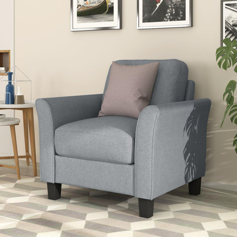 Living Room Furniture chair  and 3-seat Sofa (Gray) - Urban Living Furniture (Los Angeles, CA)