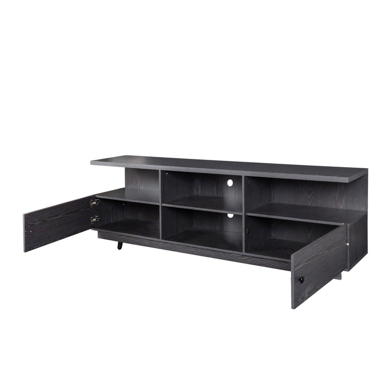 TV StandModern Wood Media Entertainment Center Console Table  with 2 Doors and 4 Open Shelves - Urban Living Furniture (Los Angeles, CA)