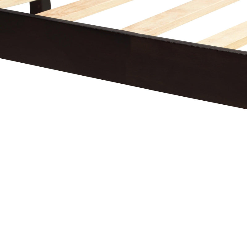 Platform Bed Frame with Headboard , Wood Slat Support , No Box Spring Needed ,Queen,Espresso - Urban Living Furniture (Los Angeles, CA)