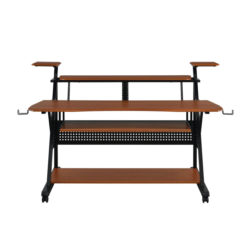 ACME Willow Music Desk, Cherry & Black Finish OF00990