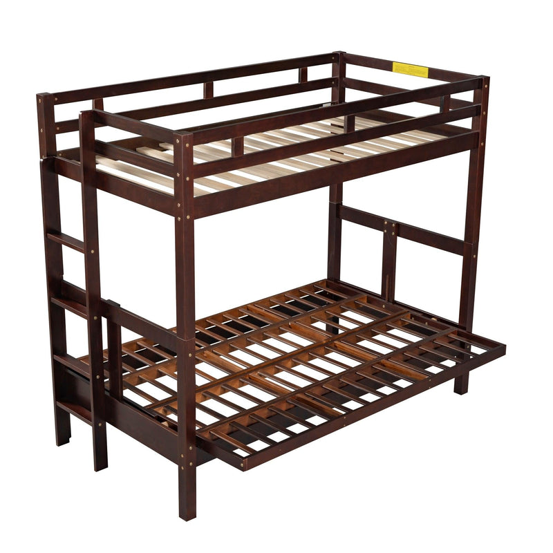 Twin over Full Convertible Bunk Bed - Espresso - Urban Living Furniture (Los Angeles, CA)