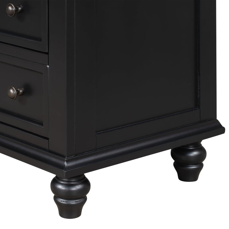 3-DrawerStorage Wood Cabinet, End Table with Pull out Tray (As Same As WF199155AAB)
