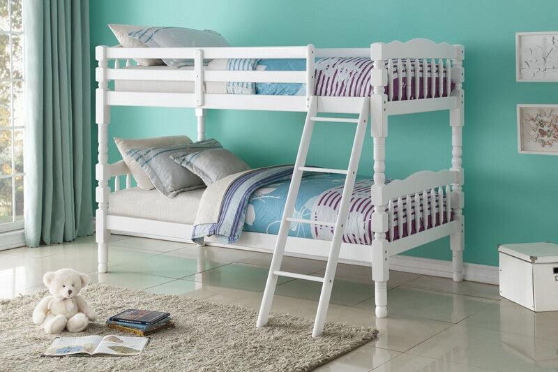 ACME Homestead Bunk Bed (Twin/Twin) in White 02298_KIT - Urban Living Furniture (Los Angeles, CA)