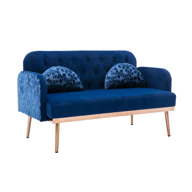 Velvet  Sofa , Accent sofa .loveseat sofa with metal feet - Urban Living Furniture (Los Angeles, CA)