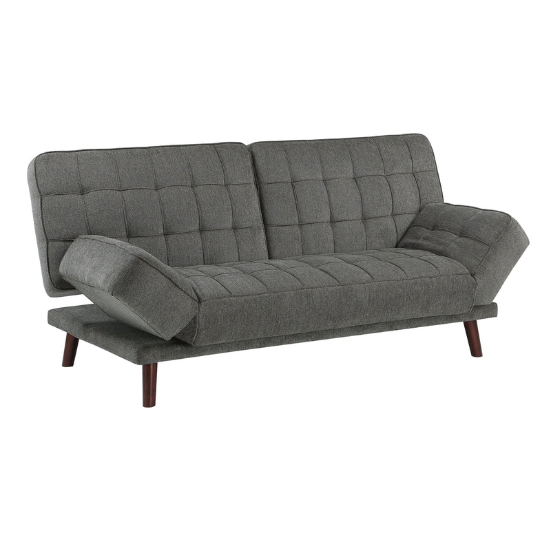 Elegant Three-in-One Lounger Sofa Sleeper Dark Gray Chenille Fabric Upholstered Attached Cushions Adjustable Arms Casual Living Room Furniture - Urban Living Furniture (Los Angeles, CA)