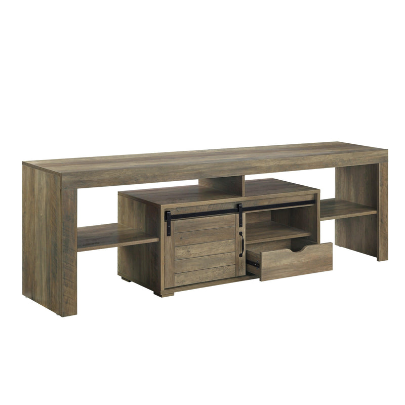 ACME Wasim TV Stand, Rustic Oak Finish LV01102 - Urban Living Furniture (Los Angeles, CA)