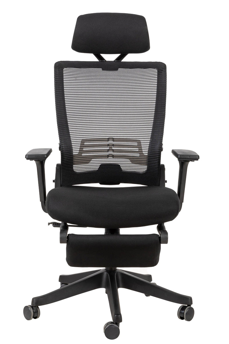 High Back Office Chair with 2d armrest and foot rest, tilt function max 128°,Black - Urban Living Furniture (Los Angeles, CA)