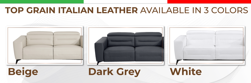 Global United Top Grain Italian Leather Sofa with Power Recliner - Urban Living Furniture (Los Angeles, CA)