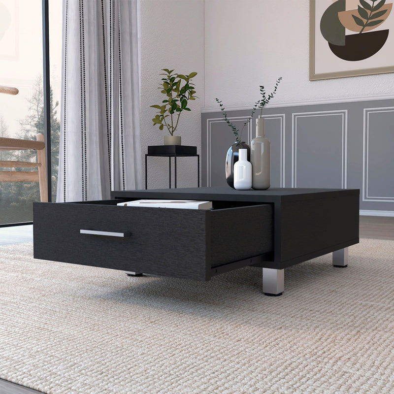 Lombard 1-Drawer Rectangle Coffee Table Black Wengue - Urban Living Furniture (Los Angeles, CA)