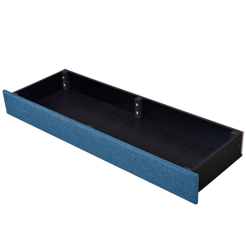 Queen SizeStorage Bed Linen Upholstered Platform Bed with 3 Drawers (Blue) - Urban Living Furniture (Los Angeles, CA)