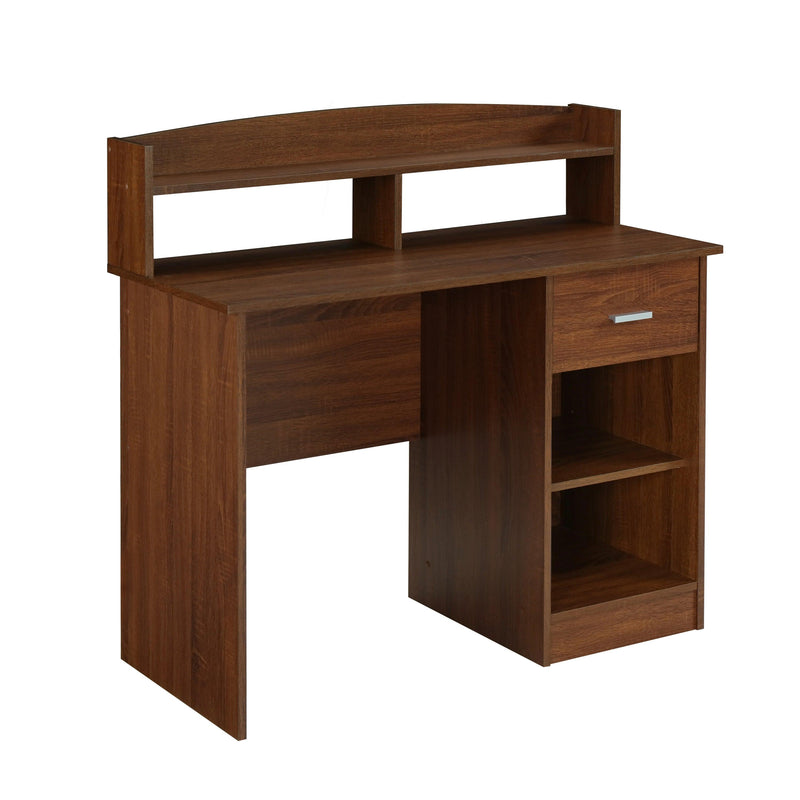 Techni MobiliModern Office Desk with Hutch, Oak - Urban Living Furniture (Los Angeles, CA)