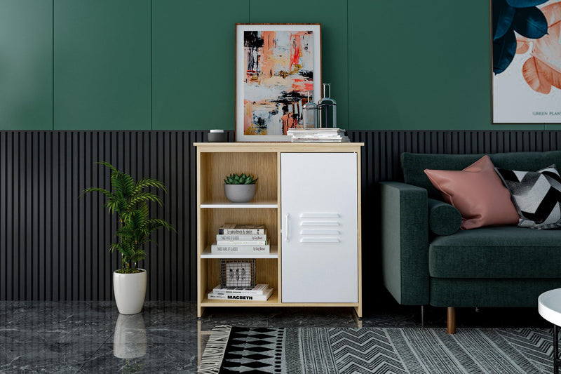 storage cabinet,Free Standing Entryway Cupboard Space saver Cabinet，Home Small Spaces 1-Door Accent Cabinet - Urban Living Furniture (Los Angeles, CA)