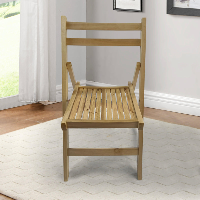 Furniture Slatted Wood Folding Special Event Chair - Wood, Set of 4 ，FOLDING CHAIR, FOLDABLE STYLE - Urban Living Furniture (Los Angeles, CA)