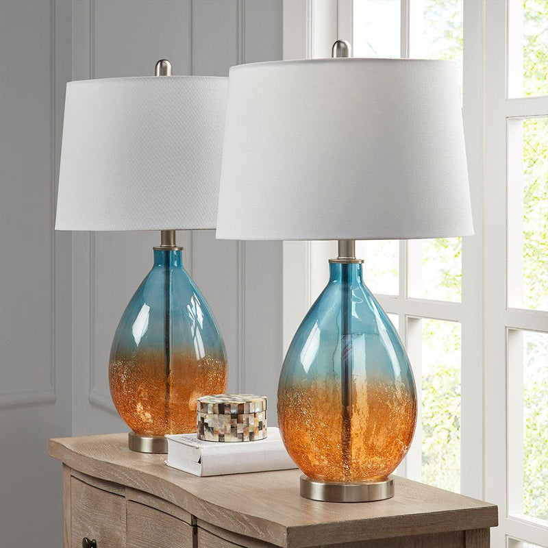 Cortina Ombre Glass Table Lamp, Set of 2 - Urban Living Furniture (Los Angeles, CA)