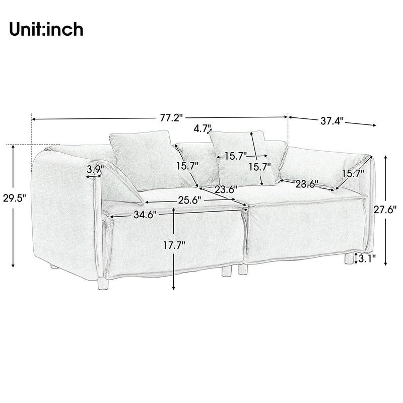 LuxuryModern Style Living Room Upholstery Sofa - Urban Living Furniture (Los Angeles, CA)