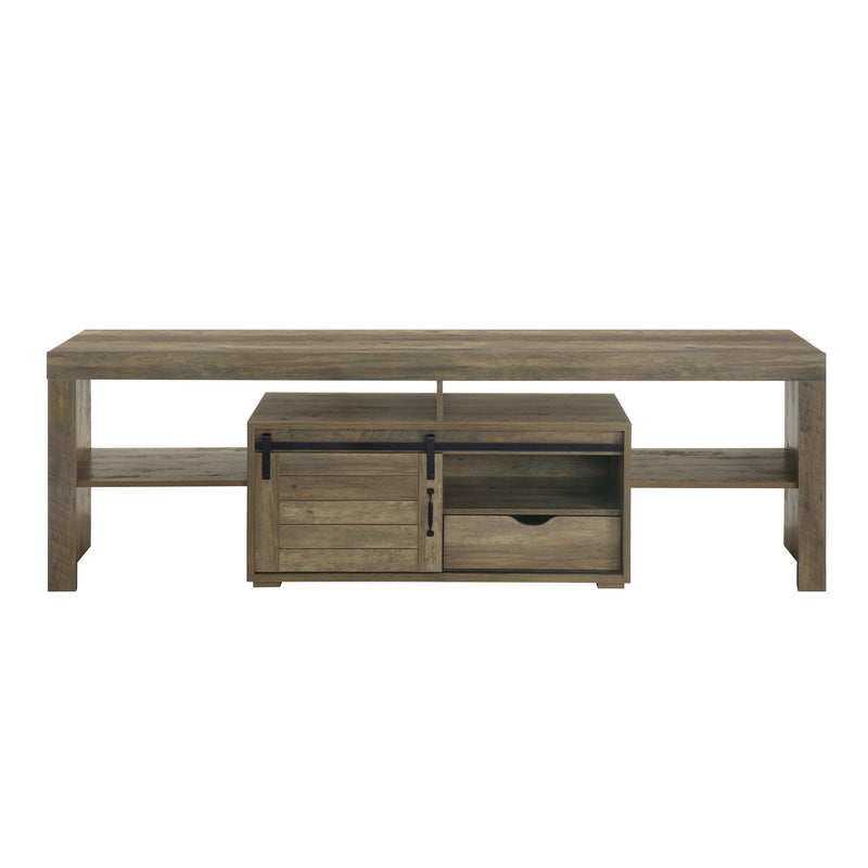 ACME Wasim TV Stand, Rustic Oak Finish LV01102 - Urban Living Furniture (Los Angeles, CA)