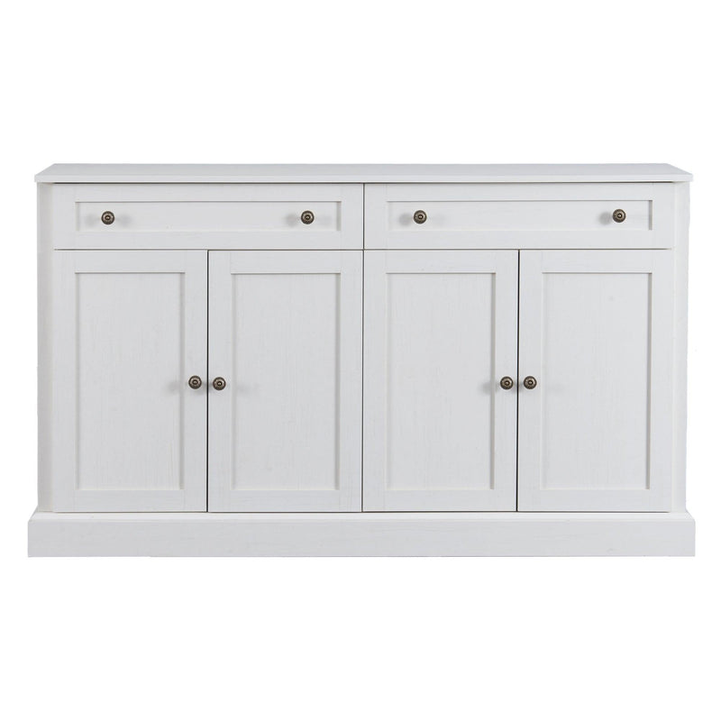 Kitchen SideboardStorage Buffet Cabinet with 2 Drawers & 4 Doors Adjustable Shelves for Dining Room, Living Room (Antique White) - Urban Living Furniture (Los Angeles, CA)