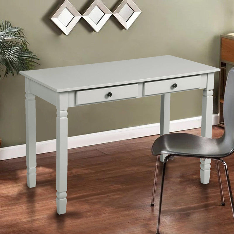 43.3'' Computer Board Desk with 2 Drawers - grey