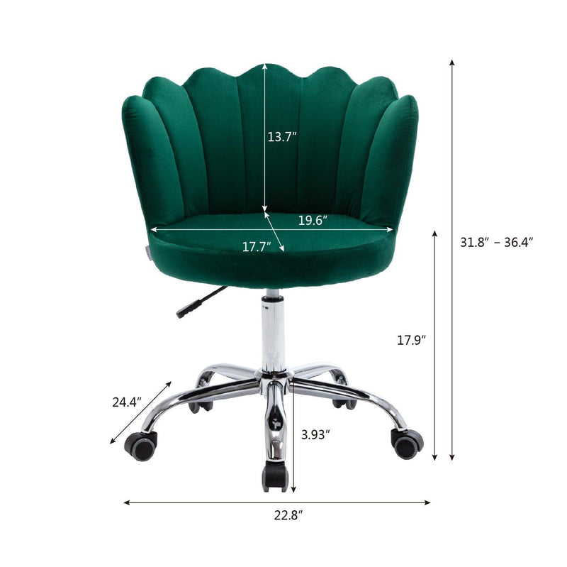 Swivel Shell Chair for Living Room/Bed Room,Modern Leisure office Chair  Green - Urban Living Furniture (Los Angeles, CA)