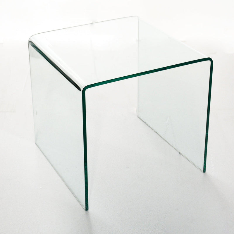 Small Clear Glass Side & End Table, Tempered Glass End Table Small Coffee Table - Urban Living Furniture (Los Angeles, CA)