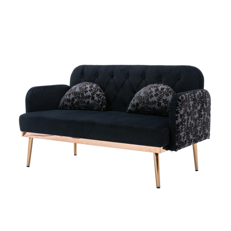 Velvet  Sofa , Accent sofa .loveseat sofa with metal feet - Urban Living Furniture (Los Angeles, CA)