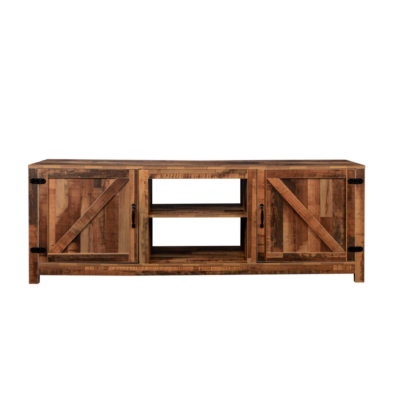 Farmhouse TV Stand,  Wood Entertainment Center Media Console withStorage - Urban Living Furniture (Los Angeles, CA)