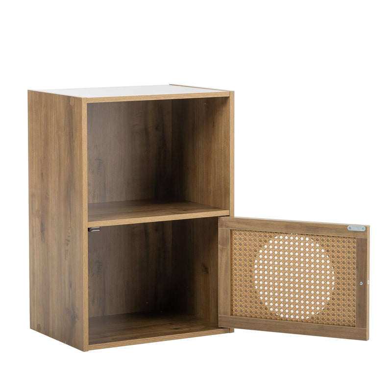 BathroomStorage cabinet,smallStorage cabinet,ratten locker, 1 door cabinet,living room, bedroom, home office floor cabinet, rustic brown - Urban Living Furniture (Los Angeles, CA)