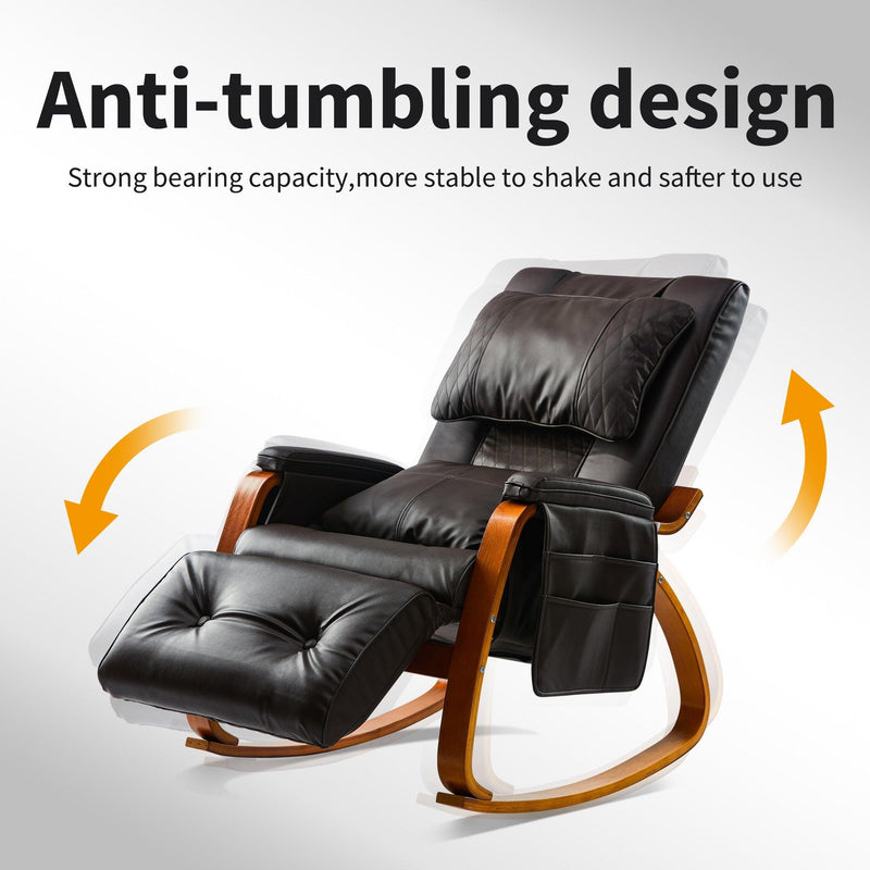 MASSAGE Comfortable Relax Rocking Chair Brown - Urban Living Furniture (Los Angeles, CA)