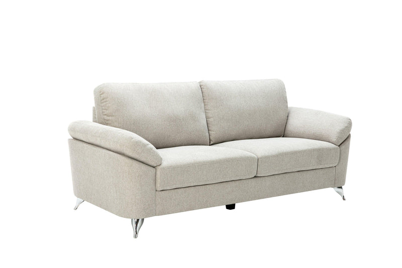 Contemporary Living Room 1pc Gray Color Sofa with Metal Legs Plywood Casual Style Furniture - Urban Living Furniture (Los Angeles, CA)