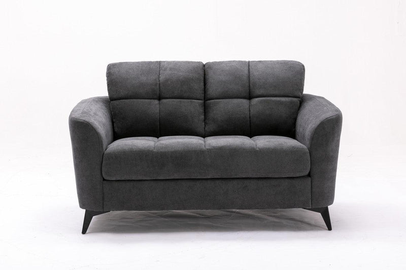 Callie Gray Velvet Fabric Sofa Loveseat Living Room Set - Urban Living Furniture (Los Angeles, CA)