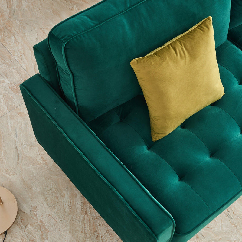 Modern Velvet  fabric sofa 71" - Emerald - Urban Living Furniture (Los Angeles, CA)