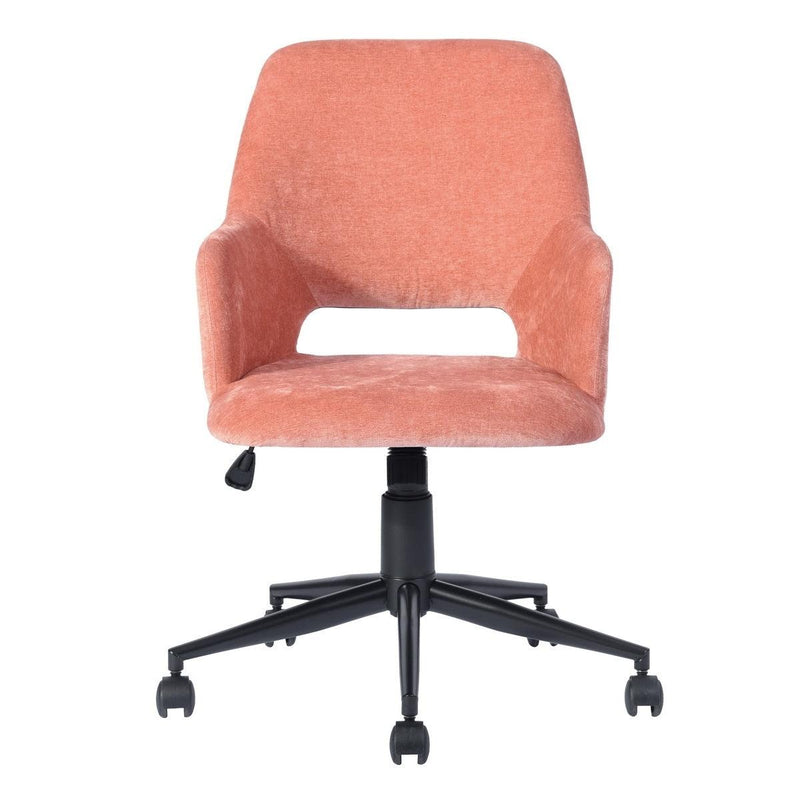 Upholstered Task Chair/ Home Office Chair- coral