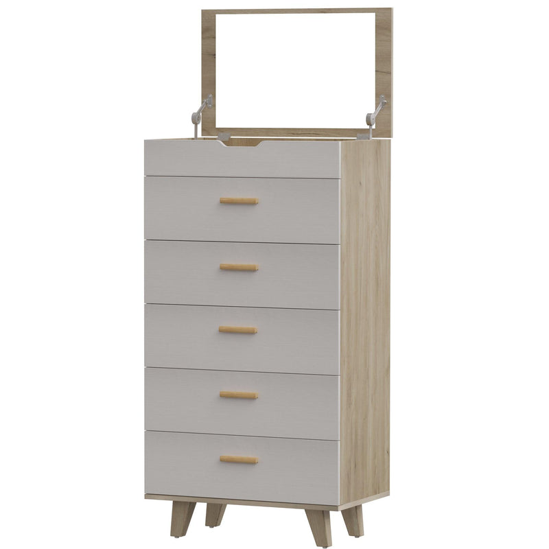 DRAWER CABINET，BAR CABINET, Sideboard，storge cabinet, solid wood handles and foot stand,Open the cover plate, with makeup mirror，Can be placed in the living room, bedroom, cloakroom and other places - Urban Living Furniture (Los Angeles, CA)