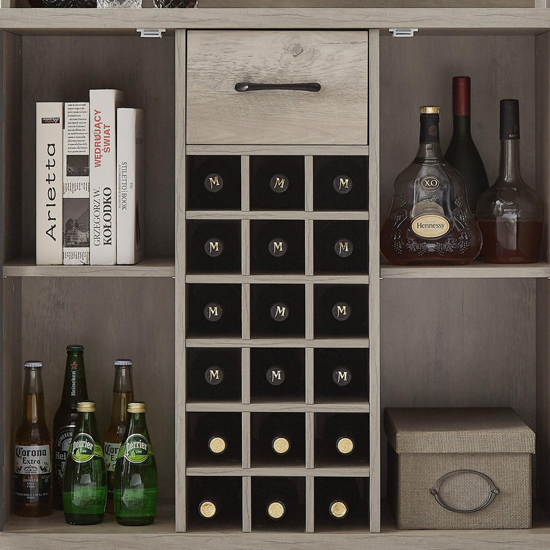 Wine cabinet （Grey，35.41’’W*13.39’’D*47.44’’H） - Urban Living Furniture (Los Angeles, CA)