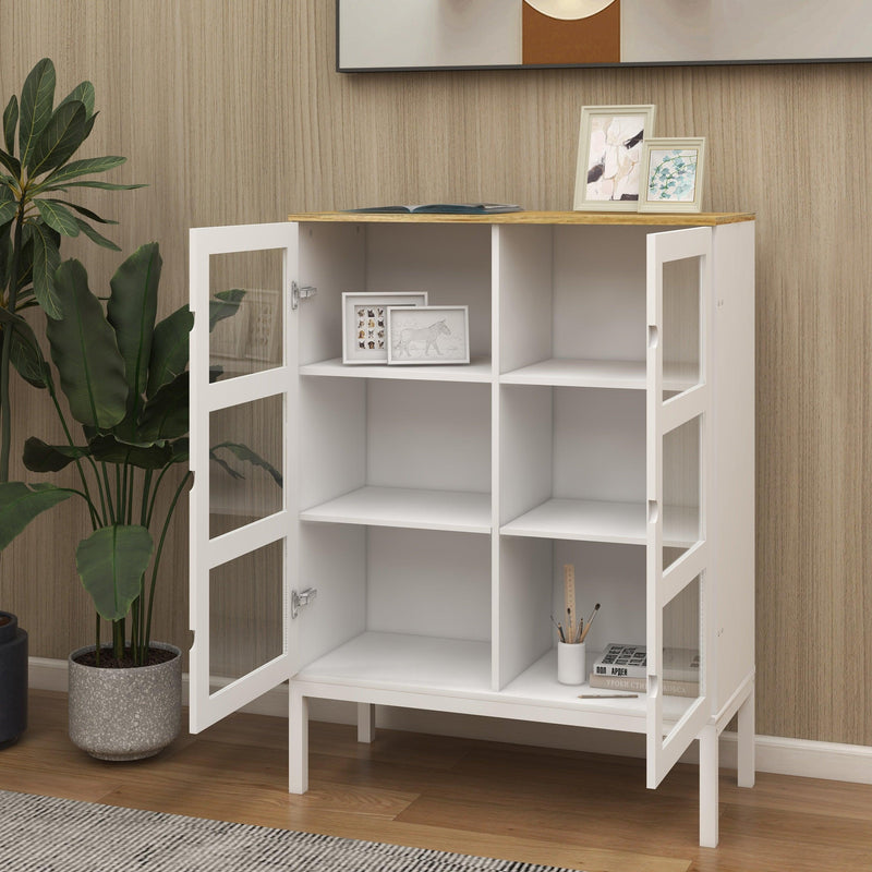 Two-door Three-tier Display Cabinet - Urban Living Furniture (Los Angeles, CA)