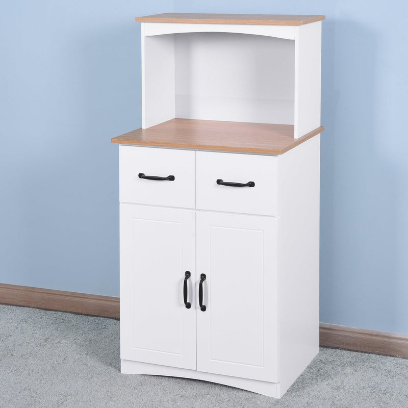 Wooden Kitchen Cabinet White PantryStorage Microwave Cabinet withStorage Drawer - Urban Living Furniture (Los Angeles, CA)