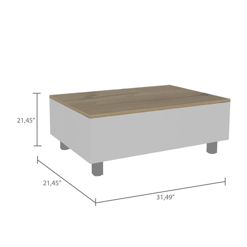 Tilton Rectangle Lift Top  Coffee Table White Oak - Urban Living Furniture (Los Angeles, CA)