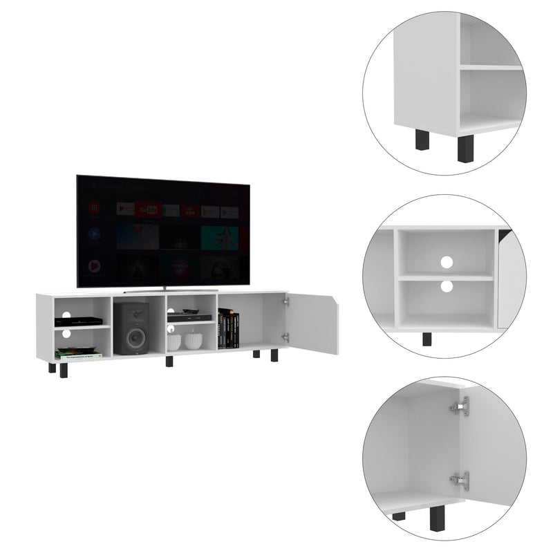 Harwich 5-Shelf TV Stand White - Urban Living Furniture (Los Angeles, CA)