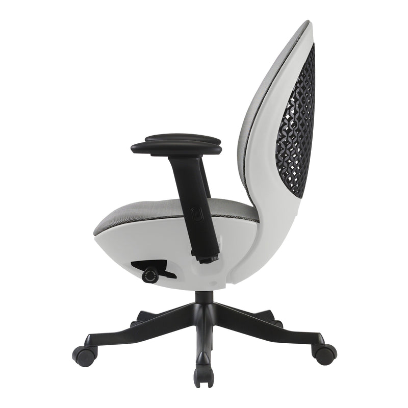 Techni Mobili Deco LUX Executive Office Chair, White - Urban Living Furniture (Los Angeles, CA)