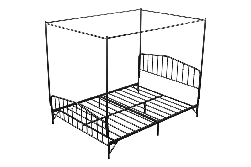 Detachable Queen Anti-Noise Metal Canopy Bed - Urban Living Furniture (Los Angeles, CA)