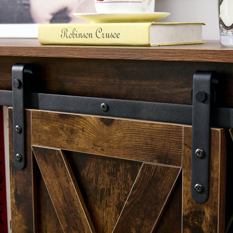 Rustic Brown decorative wooden TV /Storage cabinet with two sliding barn doors, available for bedroom, living room,corridor. - Urban Living Furniture (Los Angeles, CA)