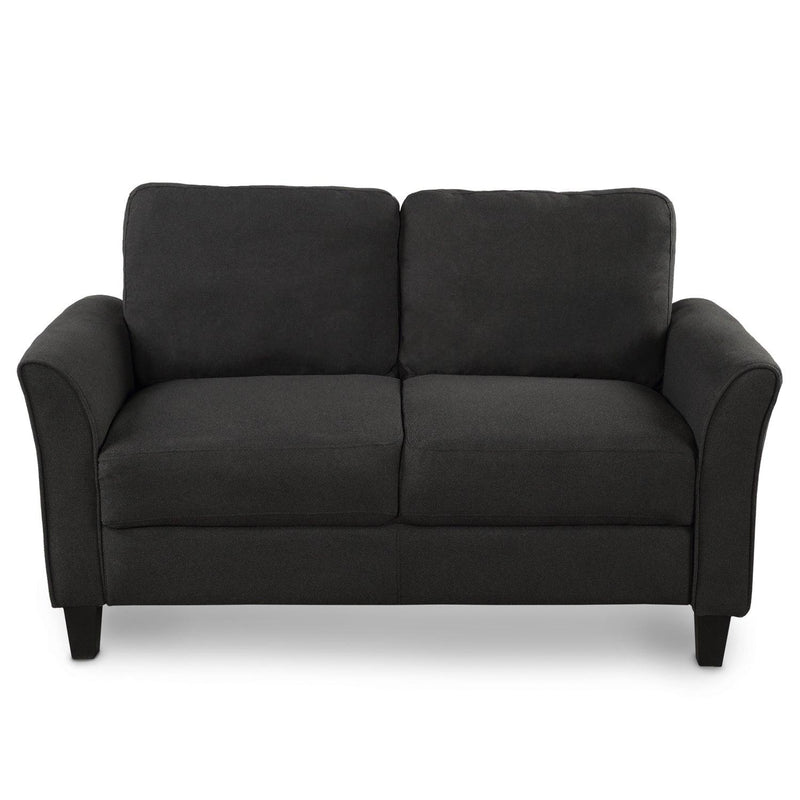 Living Room Furniture Armrest Single chair and Loveseat Sofa (Black) - Urban Living Furniture (Los Angeles, CA)